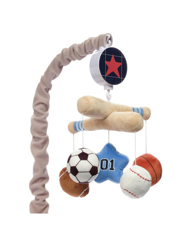 Móvil Musical para Cuna Lambs & Ivy - Gris, 20 min de Música