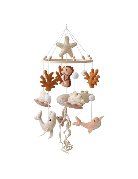 Móvil de Cuna GOODMOM Oceánico para Bebés - Hecho a Mano