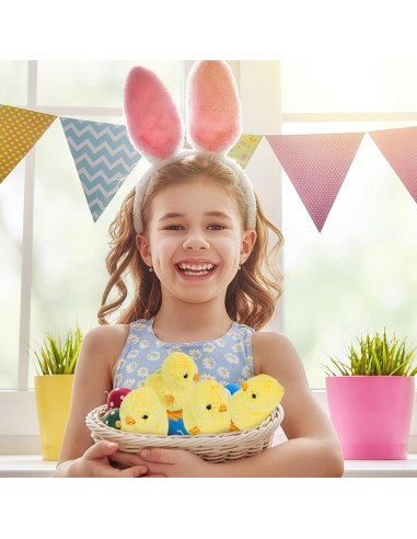 Juguetes de Pollo de Cuerda 3 Nutrias - 4 Piezas de Peluche