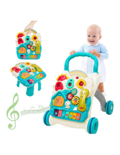 Andador de Aprendizaje 3 en 1 Azul - Juguete Educativo Multifuncional