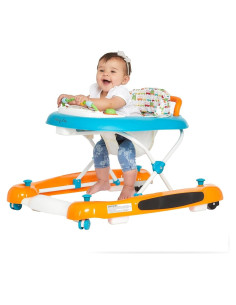 Caminador Dream On Me Go-Getter Naranja, Altura Ajustable, 4.6 kg