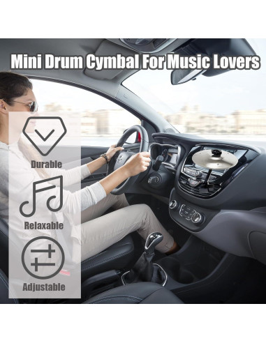 Cymbal de Choque para Auto Ventilación Plata - Mini Cymbal Clip-On