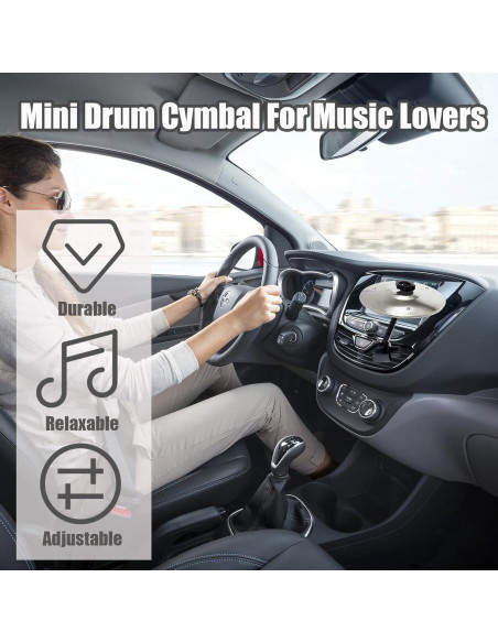 Cymbal de Choque para Auto Ventilación Plata - Mini Cymbal Clip-On