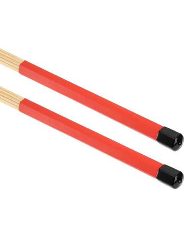 Palillos de Batería YOUEON 3 Pares 16" Bambú 5A Rojo