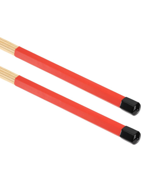 Palillos de Batería YOUEON 3 Pares 16" Bambú 5A Rojo