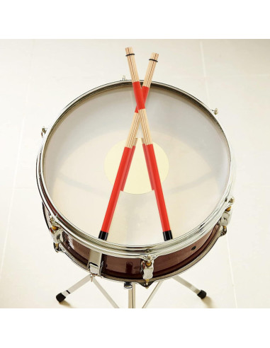 Palillos de Batería YOUEON 3 Pares 16" Bambú 5A Rojo