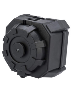 Cargador Drum Airsoft Evike 2000 Rondas Firestorm Negro