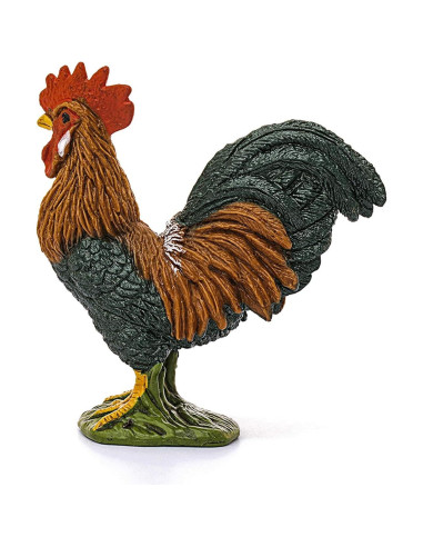 Figura de Gallo Schleich - Mundo de Granja, 5.58 cm, 3+