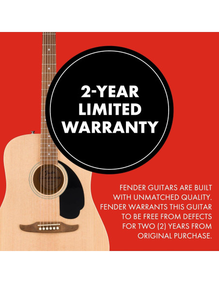 Guitarra Acústica Fender California Debut Redondo Natural