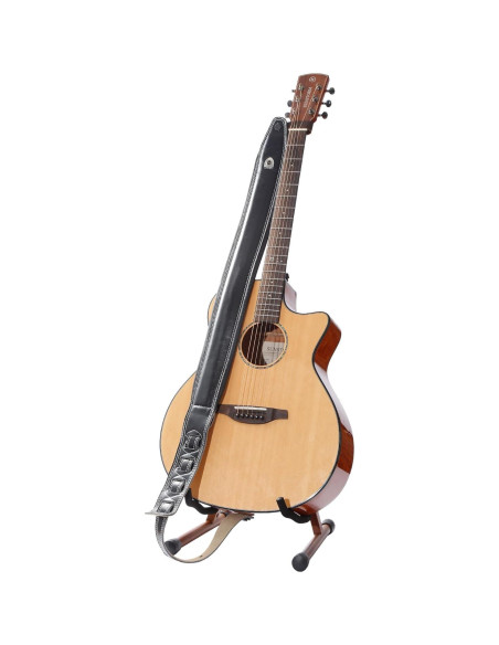 Correa de guitarra de cuero YUEKO con almohadilla 12mm