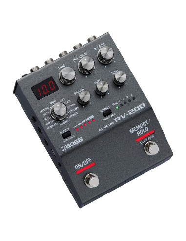 Pedal de Efectos BOSS RV-200 Reverb - 12 Tipos de Reverb