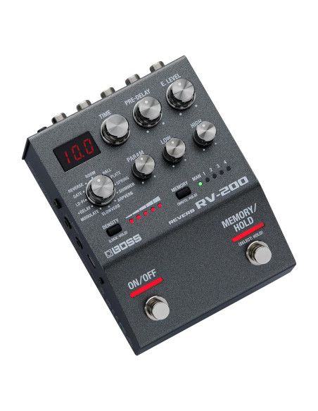 Pedal de Efectos BOSS RV-200 Reverb - 12 Tipos de Reverb
