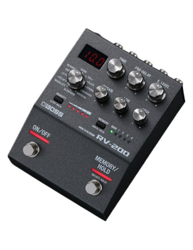 Pedal de Efectos BOSS RV-200 Reverb - 12 Tipos de Reverb