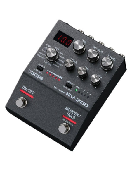 Pedal de Efectos BOSS RV-200 Reverb - 12 Tipos de Reverb