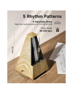 Metrónomo Mecánico Donner DPM-1 para Piano y Guitarra 2