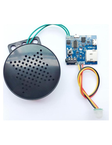 Sensor de Movimiento PIR Audio 3W Electronics123 - 3.5m