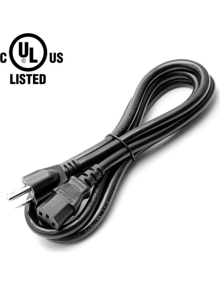 Cable de Alimentación 3 Clavijas 18 AWG 1.83 m TONIWA