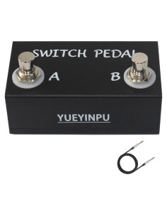 Pedal Interruptor Dual Momentáneo TRS para Efectos de Guitarra