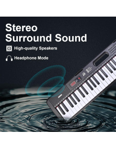 Teclado Electrónico Musoner RM-Musoner-61 con Micrófono 2