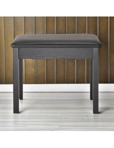 Banco de Teclado On-Stage KB8802B, Madera Negra, Acolchado 2