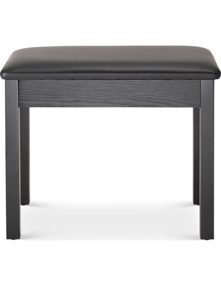 Banco de Teclado On-Stage KB8802B, Madera Negra, Acolchado