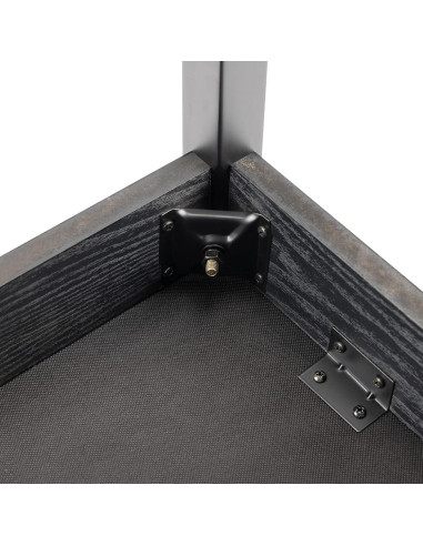 Banco de Teclado On-Stage KB8802B, Madera Negra, Acolchado