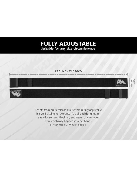 Bandas de Oclusión BFR Mighty Musk - 2 Unidades para Glúteos