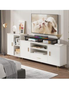 Soporte para TV Grande YAOHUOO 114.3 cm hasta 152.4 cm Negro 2