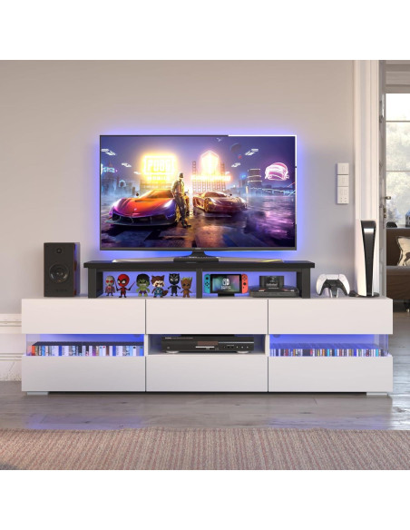 Soporte para TV Grande YAOHUOO 114.3 cm hasta 152.4 cm Negro