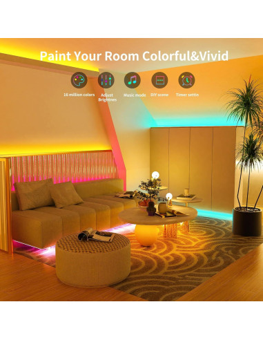 Tira LED RGB 6m Ledagic con Control Remoto y APP