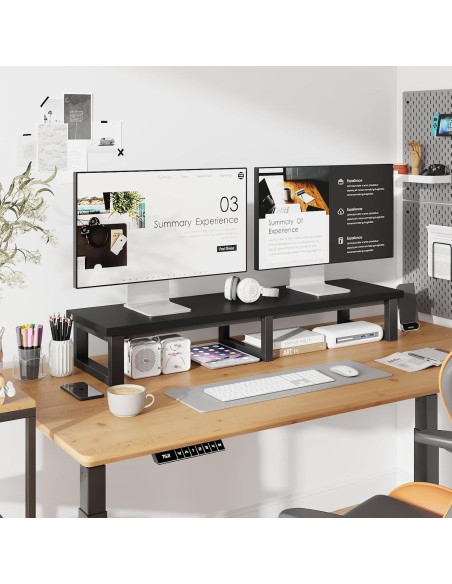 Soporte para TV Grande YAOHUOO 114.3 cm hasta 152.4 cm Negro