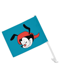 Bandera de Coche Animaniacs Wakko con Clip y Poste 48cm
