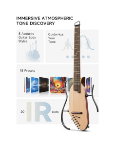 Guitarra Acústica Eléctrica Donner HUSH I PRO 6 Cuerdas 2