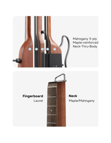 Guitarra Acústica Eléctrica Donner HUSH I PRO 6 Cuerdas