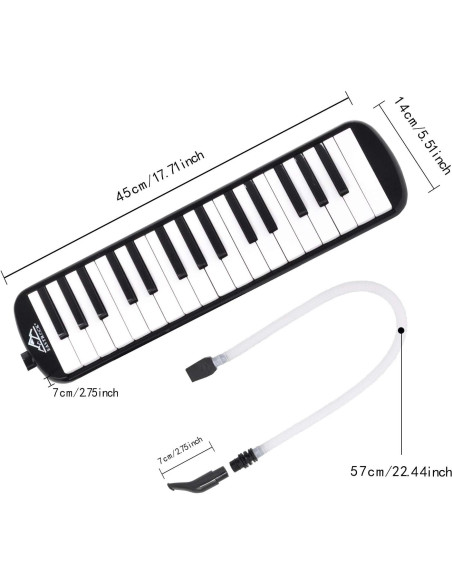 Melodica Eastrock 32 Teclas Soprano con Bolsa y Boquillas