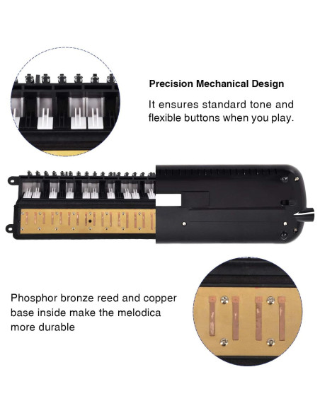 Melodica Eastrock 32 Teclas Soprano con Bolsa y Boquillas