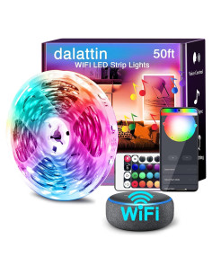 Luces LED Inteligentes dalattin 15m WiFi RGB Control Remoto