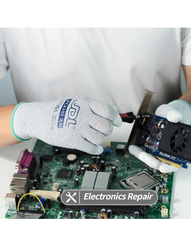 Guantes de Trabajo JDL ESD Antiestáticos 12 Pares Pequeño