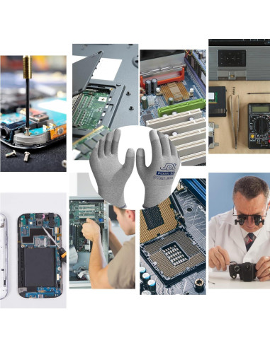 Guantes de Trabajo JDL ESD Antiestáticos 12 Pares Pequeño