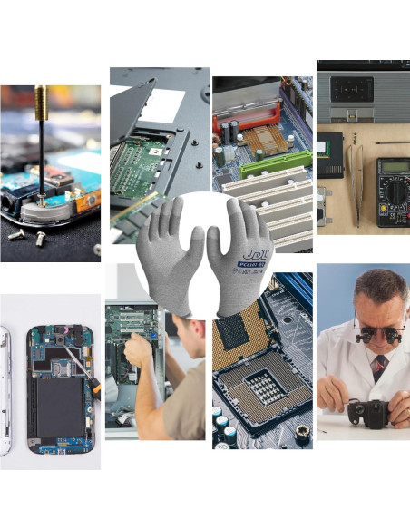 Guantes de Trabajo JDL ESD Antiestáticos 12 Pares Pequeño