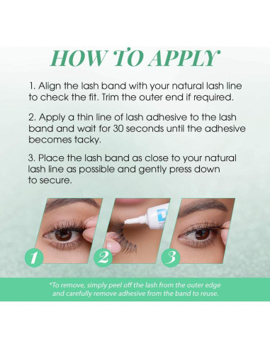 Pestañas Postizas Ardell 110 Negras - 5 Pares Reutilizables