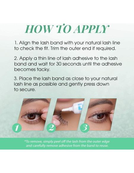 Pestañas Postizas Ardell 110 Negras - 5 Pares Reutilizables