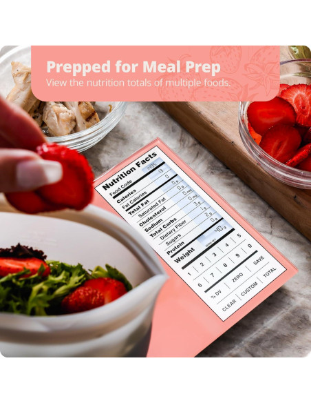 Báscula de Nutrición Greater Goods Rosa Coral 23.66x15.24cm