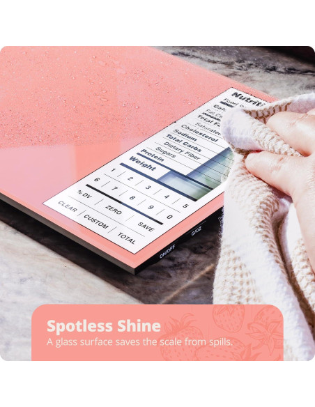 Báscula de Nutrición Greater Goods Rosa Coral 23.66x15.24cm