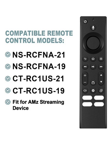 Control Remoto de Voz Leewardship para TV Insignia/Toshiba/Pioneer