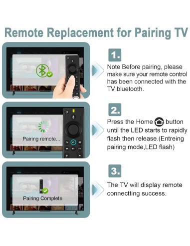 Control Remoto de Voz Leewardship para TV Insignia/Toshiba/Pioneer