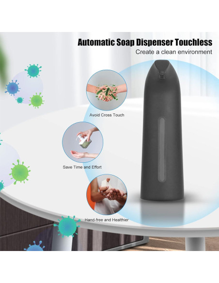 Dispensador de Jabón Automático TUMAN Pro 400ml Negro IPX6 Dispensador de Jabón Automático TUMAN Pro 400ml Negro IPX6