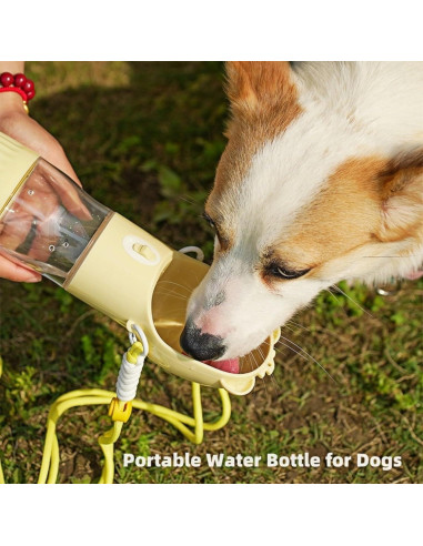 Botella de Agua Plegable para Perros Genérico 13oz Púrpura
