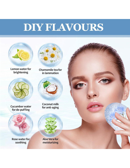 Rodillo de Hielo Facial Daifanni Sirena Azul - Antiarrugas y Masaje