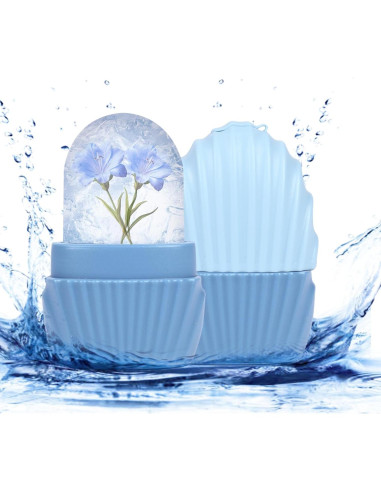 Rodillo de Hielo Facial Daifanni Sirena Azul - Antiarrugas y Masaje